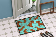 Load image into Gallery viewer, Red Dachshund Doormat - 24x36 Decorative Floor Mat – Indoor/Outdoor Rug with Artistic Flair