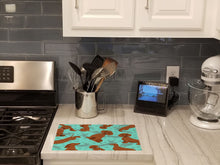 Load image into Gallery viewer, Red Dachshund Glass Cutting Boards – Durable, Decorative Kitchen Art Large