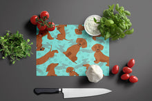 Load image into Gallery viewer, Red Dachshund Glass Cutting Boards – Durable, Decorative Kitchen Art Large