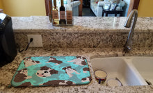 Load image into Gallery viewer, Brindle English Bulldog Dish Drying Mat – Absorbent, Artistic Kitchen Essentials