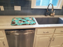 Load image into Gallery viewer, Brindle English Bulldog Dish Drying Mat – Absorbent, Artistic Kitchen Essentials