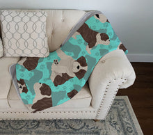 Load image into Gallery viewer, Brindle English Bulldog Quilted Blanket 50x60