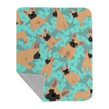 Load image into Gallery viewer, Fawn French Bulldog Quilted Blanket 50x60