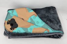 Load image into Gallery viewer, Fawn French Bulldog Soft Travel Blanket with Bag