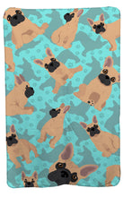 Load image into Gallery viewer, Fawn French Bulldog Soft Travel Blanket with Bag