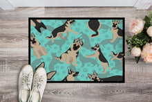 Load image into Gallery viewer, Black and Silver German Shepherd Doormat - 24x36 Decorative Floor Mat – Indoor/Outdoor Rug with Artistic Flair
