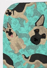 Load image into Gallery viewer, Black and Silver German Shepherd Quilted Blanket 50x60