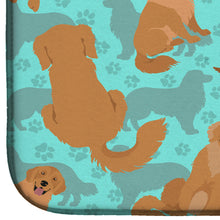 Load image into Gallery viewer, Golden Retriever Dish Drying Mat – Absorbent, Artistic Kitchen Essentials
