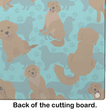 Load image into Gallery viewer, Golden Retriever Glass Cutting Boards – Durable, Decorative Kitchen Art Large