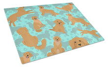Load image into Gallery viewer, Golden Retriever Glass Cutting Boards – Durable, Decorative Kitchen Art Large
