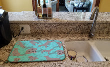 Load image into Gallery viewer, Grey Labrador Retriever Dish Drying Mat – Absorbent, Artistic Kitchen Essentials