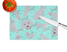 Load image into Gallery viewer, Silver Labrador Retriever Glass Cutting Boards – Durable, Decorative Kitchen Art Large
