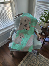 Load image into Gallery viewer, Silver Labrador Retriever Quilted Blanket 50x60