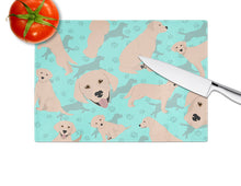 Load image into Gallery viewer, Yellow Labrador Retriever Glass Cutting Boards – Durable, Decorative Kitchen Art Large