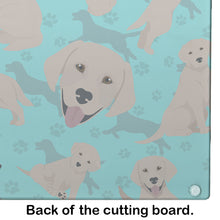 Load image into Gallery viewer, Yellow Labrador Retriever Glass Cutting Boards – Durable, Decorative Kitchen Art Large