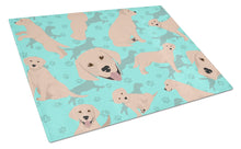 Load image into Gallery viewer, Yellow Labrador Retriever Glass Cutting Boards – Durable, Decorative Kitchen Art Large