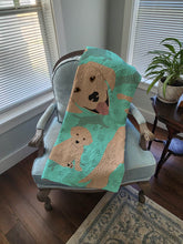 Load image into Gallery viewer, Yellow Labrador Retriever Quilted Blanket 50x60