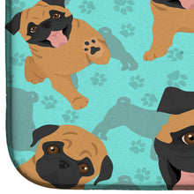 Load image into Gallery viewer, Apricot Pug Dish Drying Mat – Absorbent, Artistic Kitchen Essentials