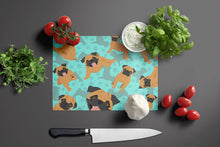 Load image into Gallery viewer, Apricot Pug Glass Cutting Boards – Durable, Decorative Kitchen Art Large