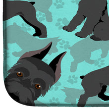 Load image into Gallery viewer, Black Schnauzer Dish Drying Mat – Absorbent, Artistic Kitchen Essentials
