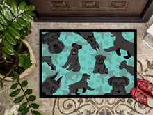 Load image into Gallery viewer, Black Schnauzer Doormat - 24x36 Decorative Floor Mat – Indoor/Outdoor Rug with Artistic Flair
