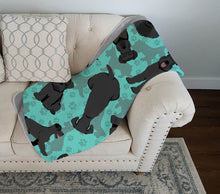 Load image into Gallery viewer, Black Schnauzer Quilted Blanket 50x60