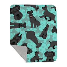 Load image into Gallery viewer, Black Schnauzer Quilted Blanket 50x60