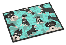 Load image into Gallery viewer, Black and Silver Schnauzer Doormat - 24x36 Decorative Floor Mat – Indoor/Outdoor Rug with Artistic Flair