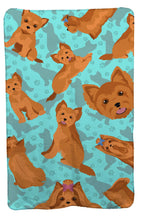 Load image into Gallery viewer, Red Yorkie Soft Travel Blanket with Bag