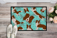 Load image into Gallery viewer, Red Border Collie Doormat - 24x36 Decorative Floor Mat – Indoor/Outdoor Rug with Artistic Flair