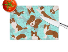 Load image into Gallery viewer, Red Border Collie Glass Cutting Boards – Durable, Decorative Kitchen Art Large