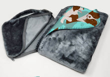 Load image into Gallery viewer, Red Border Collie Soft Travel Blanket with Bag