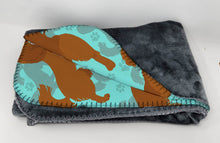 Load image into Gallery viewer, Ruby Cavalier Spaniel Soft Travel Blanket with Bag