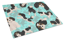 Load image into Gallery viewer, Tricolor Cavalier Spaniel Glass Cutting Boards – Durable, Decorative Kitchen Art Large