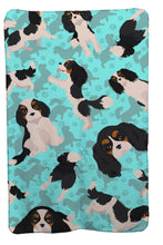 Load image into Gallery viewer, Tricolor Cavalier Spaniel Soft Travel Blanket with Bag