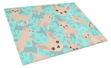 Load image into Gallery viewer, Cream Chihuahua Glass Cutting Boards – Durable, Decorative Kitchen Art Large