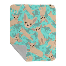 Load image into Gallery viewer, Cream Chihuahua Quilted Blanket 50x60