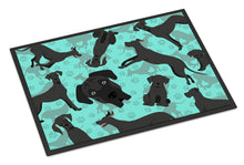 Load image into Gallery viewer, Black Great Dane Doormat - 24x36 Decorative Floor Mat – Indoor/Outdoor Rug with Artistic Flair