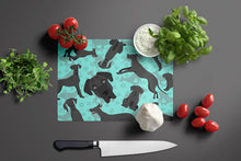 Load image into Gallery viewer, Black Great Dane Glass Cutting Boards – Durable, Decorative Kitchen Art Large