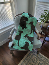 Load image into Gallery viewer, Black Great Dane Quilted Blanket 50x60