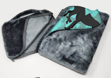 Load image into Gallery viewer, Black Great Dane Soft Travel Blanket with Bag