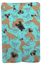 Load image into Gallery viewer, Fawn Great Dane Soft Travel Blanket with Bag
