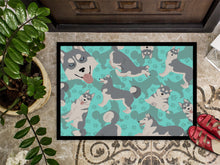 Load image into Gallery viewer, Grey Siberian Husky Doormat - 24x36 Decorative Floor Mat – Indoor/Outdoor Rug with Artistic Flair