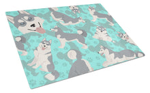 Load image into Gallery viewer, Grey Siberian Husky Glass Cutting Boards – Durable, Decorative Kitchen Art Large