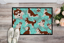 Load image into Gallery viewer, Red Siberian Husky Doormat - 24x36 Decorative Floor Mat – Indoor/Outdoor Rug with Artistic Flair