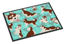 Load image into Gallery viewer, Red Siberian Husky Doormat - 24x36 Decorative Floor Mat – Indoor/Outdoor Rug with Artistic Flair