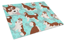Load image into Gallery viewer, Red Siberian Husky Glass Cutting Boards – Durable, Decorative Kitchen Art Large