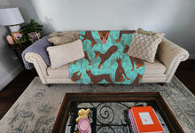 Load image into Gallery viewer, Red Doberman Pinscher Quilted Blanket 50x60