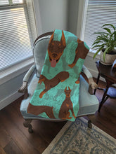 Load image into Gallery viewer, Red Doberman Pinscher Quilted Blanket 50x60