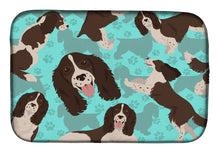 Load image into Gallery viewer, Liver English Springer Spaniel Dish Drying Mat – Absorbent, Artistic Kitchen Essentials